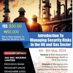 Enterprise for Managing Security In Oil and Gas Sector Final Exam